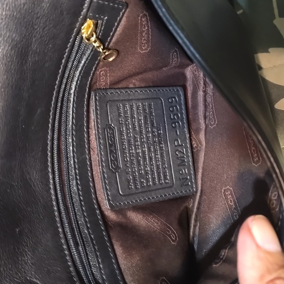 Vintage 2002 Coach Black Leather Bag - Picture 6 of 12